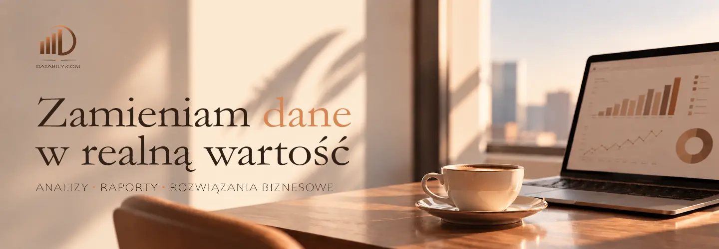Databily.com. Zamieniam dane w realną wartość. Analizy, raporty, rozwiązania biznesowe.